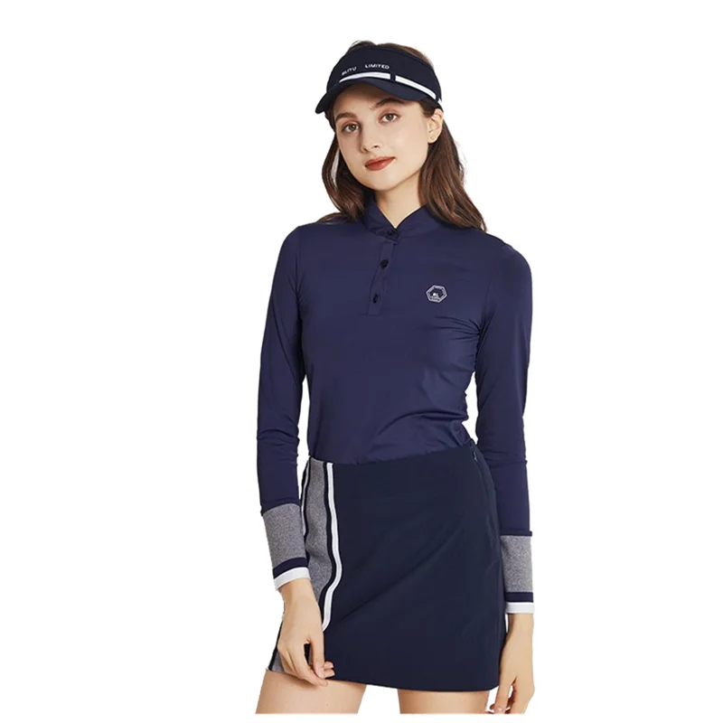 

Golf Clothing Ladies Suit Spring Long Sleeve T-Shirt Korean Fashion Stretch Thin Short Skirt Skirt