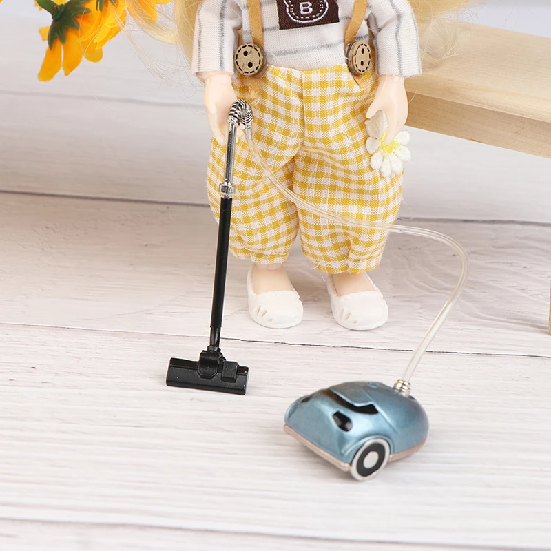 

1set Cute Mini Doll House Simulation Metal Home Appliance Cleaning Vacuum Cleaner Tool Toy Furnitures