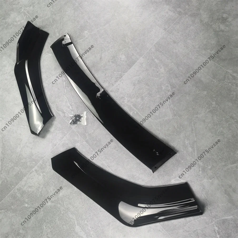 Фото Для VW Scirocco III MK3 MK3.5 R 2010-2017 передний бампер, спойлер, разделитель, диффузор, глянцевый черный автомобильный комплект кузова, тюнинг, моды ABS №3