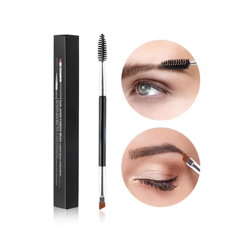 

1PC Eyebrow Brush Eyelash Comb makeup brushes Dual Ended Angled brush Spoolie brush 2 in 1 Lash eyebrow brush set makeup tool