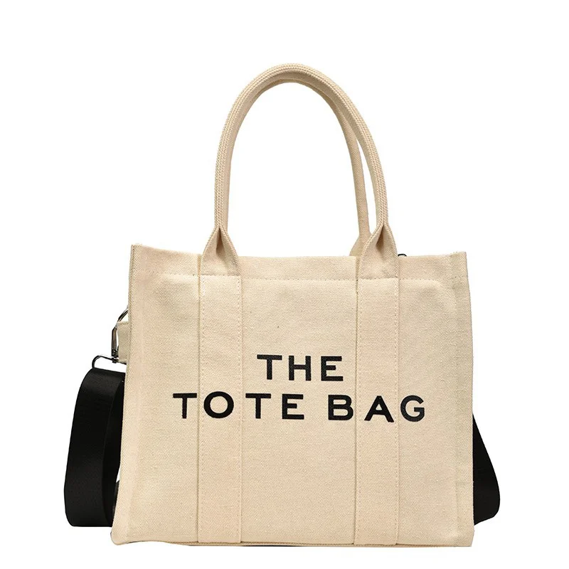 Casual Canvas Large Capacity Tote Bag Women Handbags Designer Letters Shoulder Crossbody Bags Luxury Big Shopper Bag Purse 2023