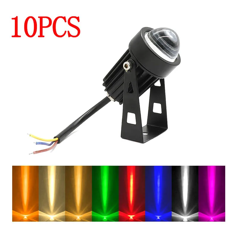 

Outdoor Spotlight Green Waterproof Beam Red Lights Landscape One Blue Wall Lighting Light Wall