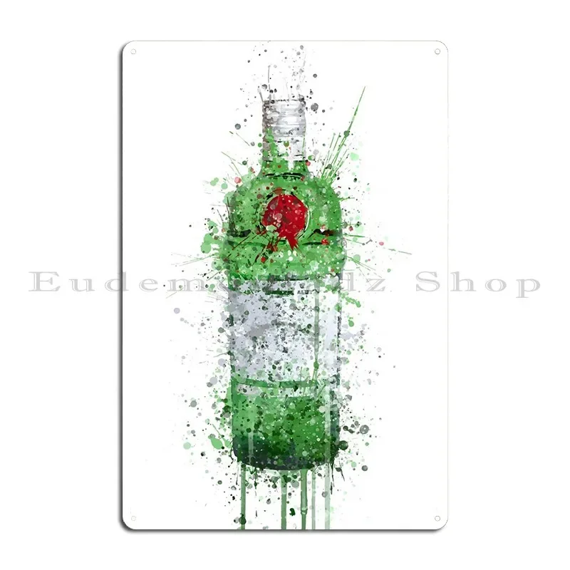 Tanqueray Зеленый Джин Мартини Химия джина Бутылка Картина Металл Клуб Вечеринка