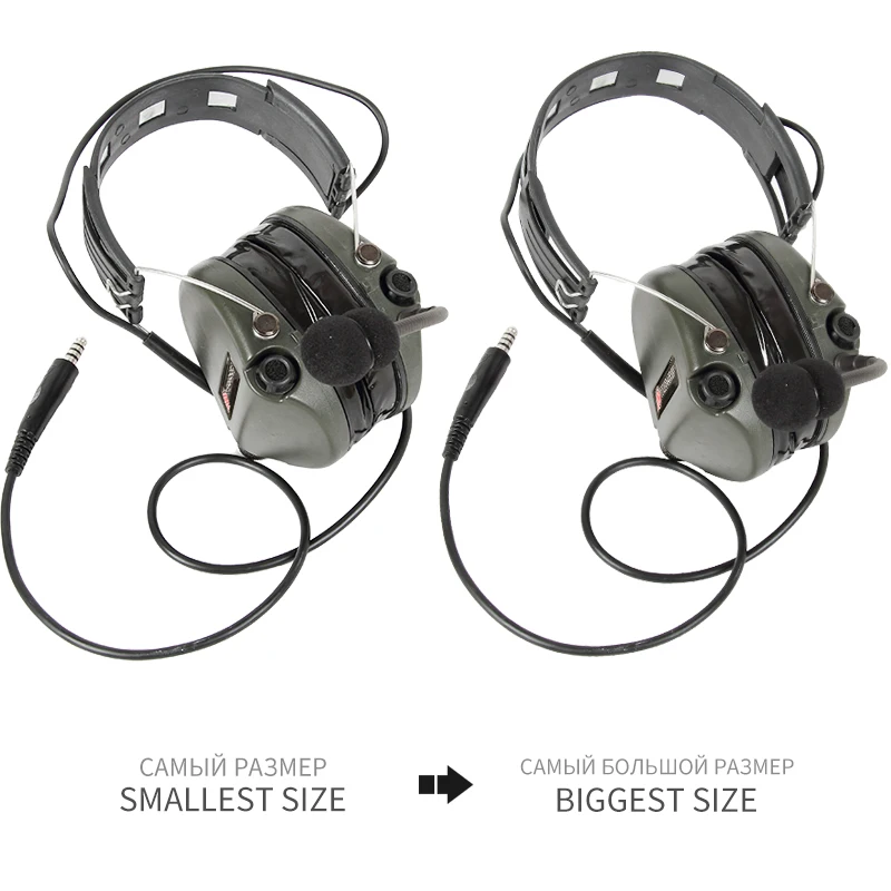 TS TAC-SKY Tactical Headset TCIHEADSET Liberator Silicone Earmuffs Version Noise Cancelling Hearing Protection Shooting Headset