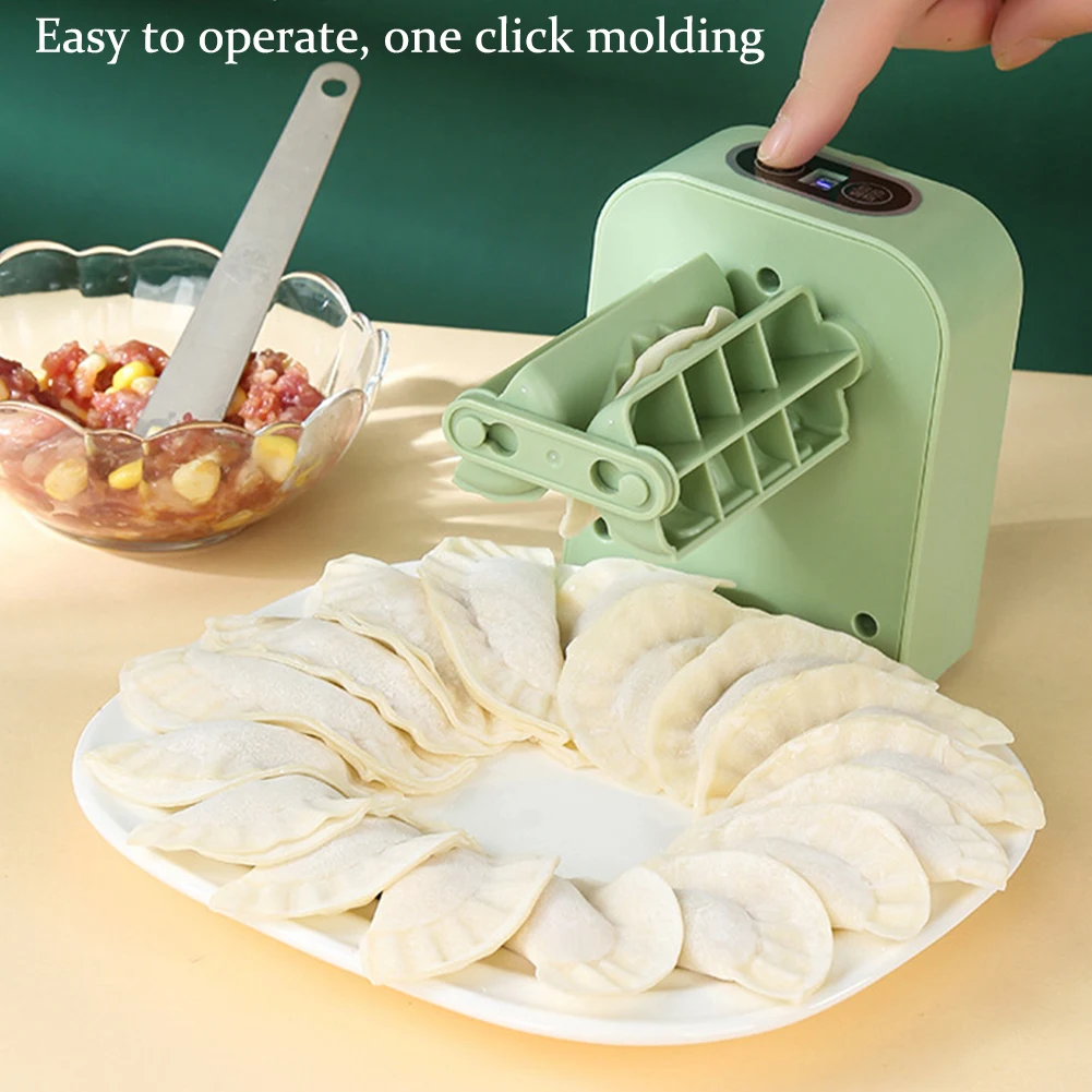 

Automatic Dumpling Maker Machine Dumpling Mould Pressing Dumpling Skin Manual Mould Ravioli Kitchen Tool with Spoon/Brush
