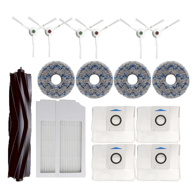 

Сменный мешок для пылесоса Ecovacs Deebot X1 / T10 OMNI/TURBO, фильтр НЕРА, основная боковая щетка, ткань для швабры