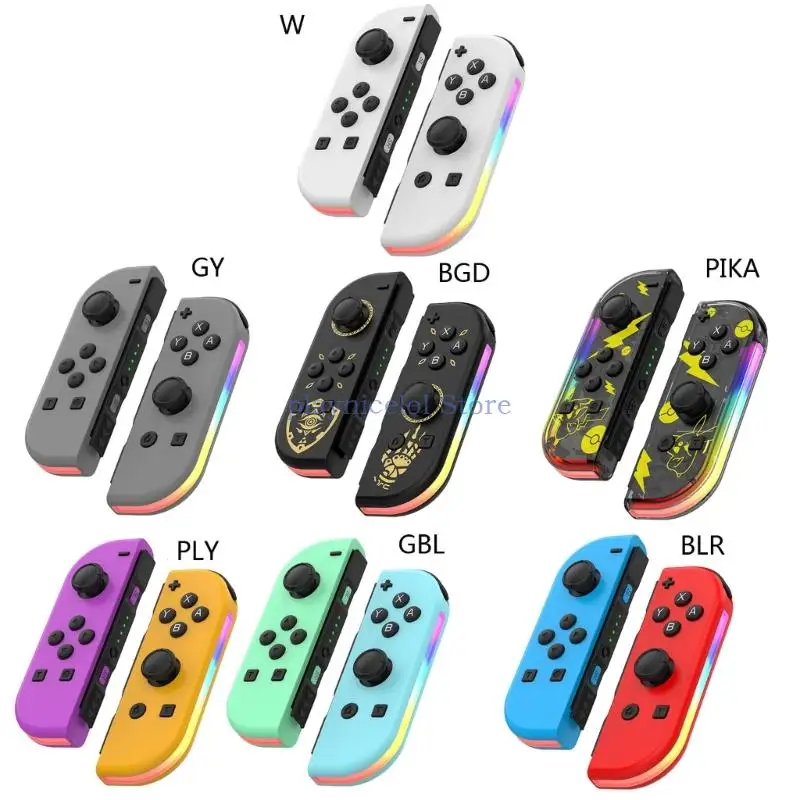 

3D-джойстик RGB Джойстик Геймпад Контроллер Беспроводной игровой контроллер для переключателей 6-осевой гироскоп Двигатель с