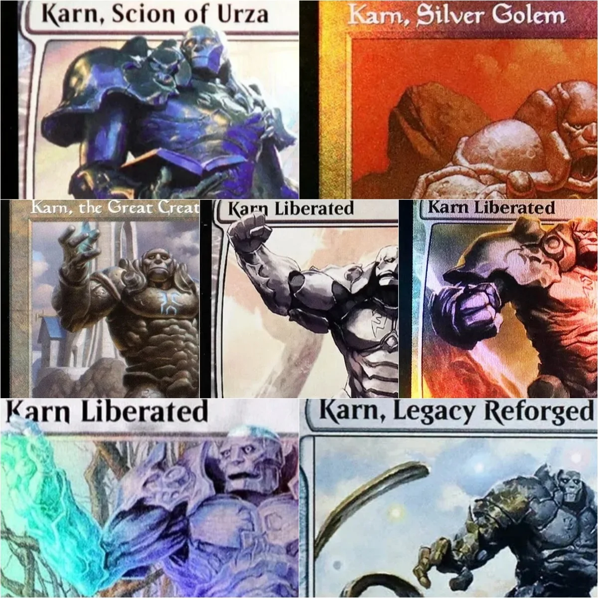 Фото Karn Liberated / Karn, The Great Creator Magical Proxys Game Черный Качественный Прокси Гральные карты Настольная игра Коллекционные карты Прокси №1