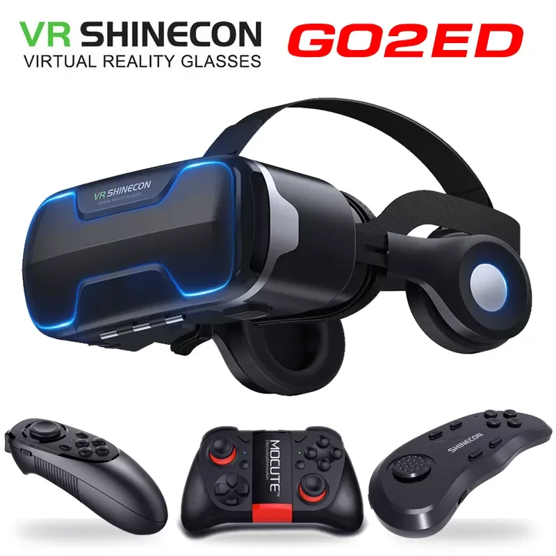 

NEW2023 G02ED VR shinecon 8.0 Standard edition and headset version virtual reality 3D VR glasses headset helmets Optional contro