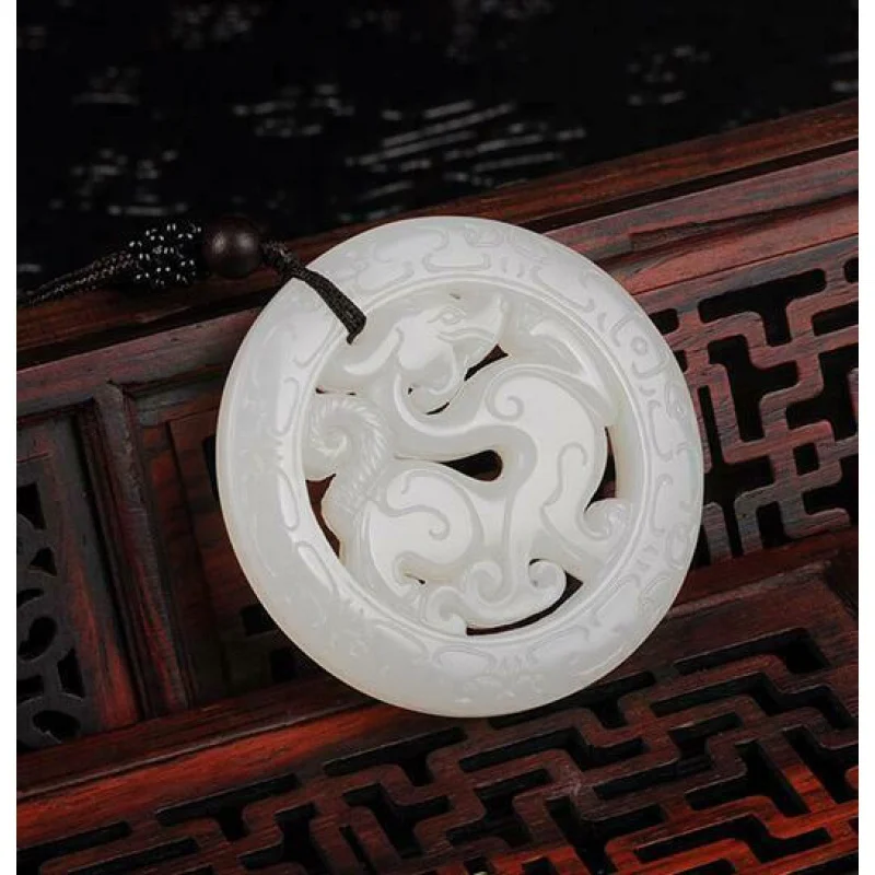 Статуя Дракона нелле подвеска ювелирные изделия амулет натуральный зеленый