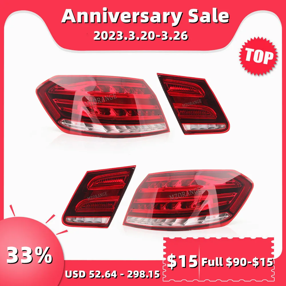 Car Rear Tail Light For Mercedes-Benz E Class W212 2009 2010 2011 2012 2013 Rear Turn Signal Light Stop Brake Car Accessories