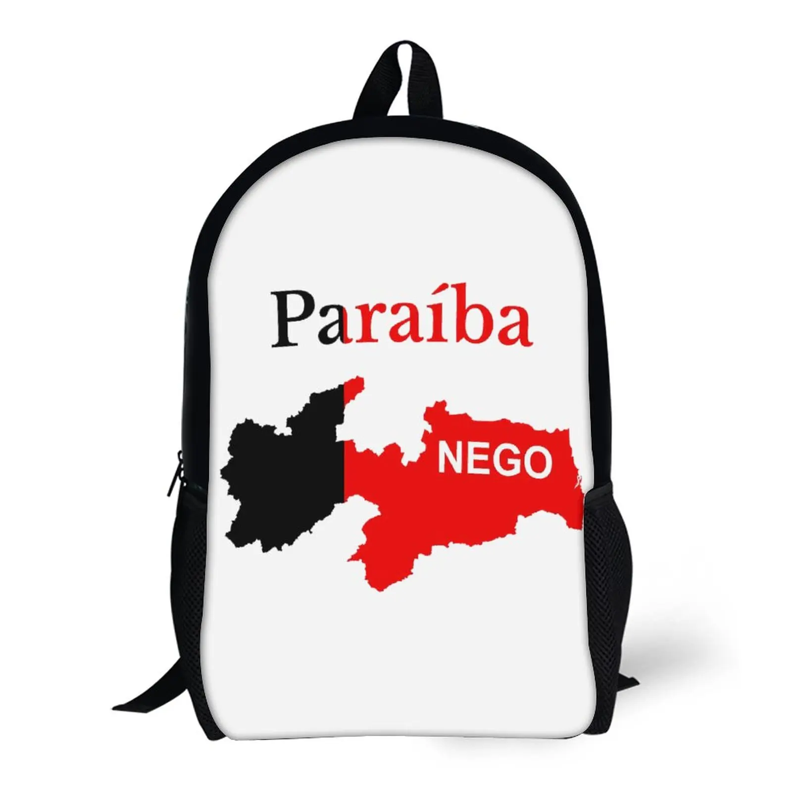 

Paraiba State Map Flag Brazil 17 Inch Shoulder Backpack Vintage Sports Activities Hot Sale Durable Cozy Knapsack