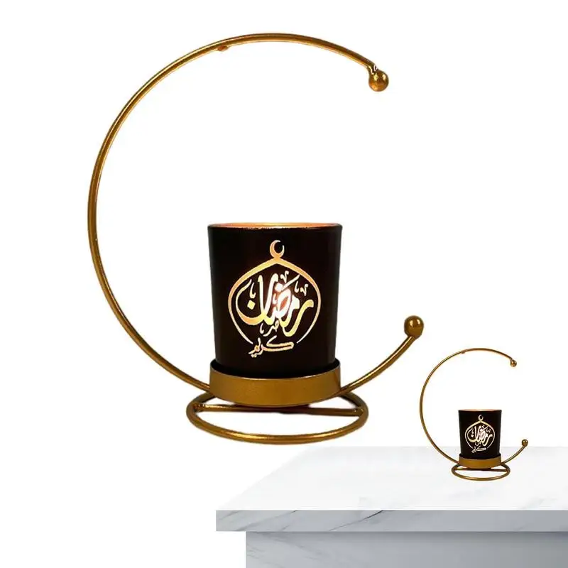 S Star Candle Holders Sun Candle Sticks Moon Candle Holder Metal Candlestick Eid Living Room Windowsill Decor