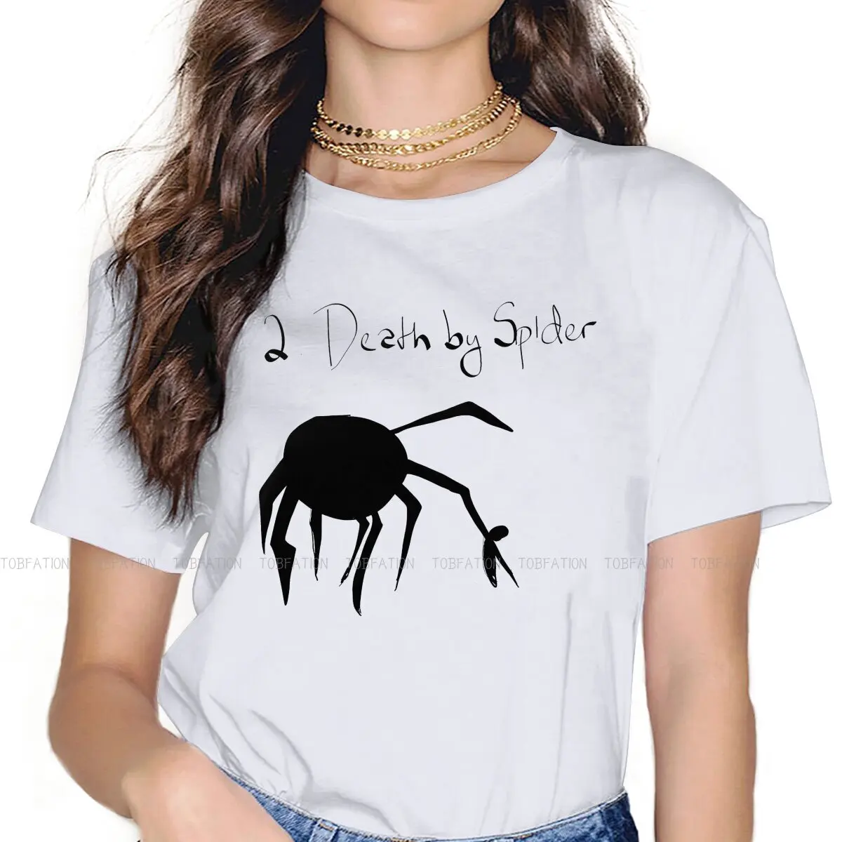 

Футболка Spider 4XL, креативные топы с надписью «LIMBO ACT», удобная футболка с коротким рукавом для девушек