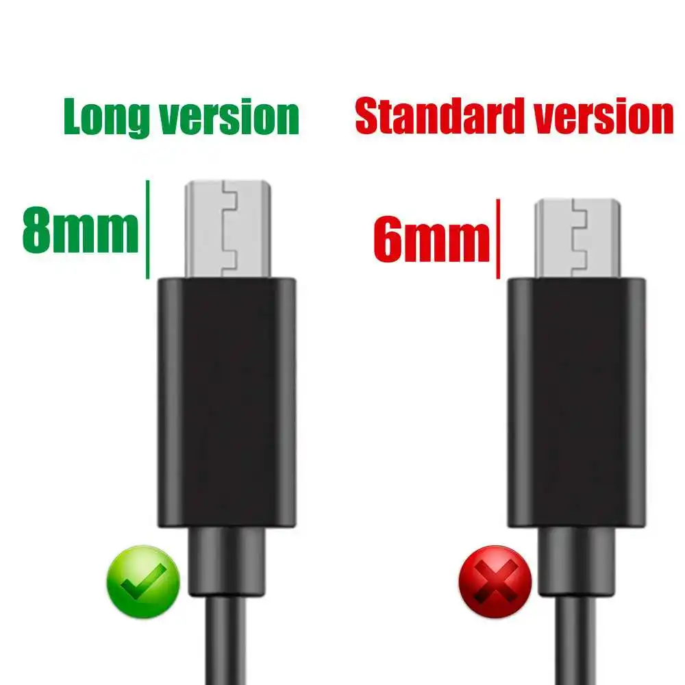 Фото 8 мм Micro USB кабель длинный разъем 1 м Синхронизация данных зарядное устройство 8 мм Micro USB кабель длинный разъем 1 м Синхронизация данных зарядное устройство