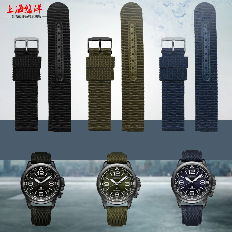 

Weave Nylon Watch Band For citizen / Seiko 5 Military SNK789 Watch Strap Waterproof 18mm 20mm 22mm 24mm Men's and women Bracelet