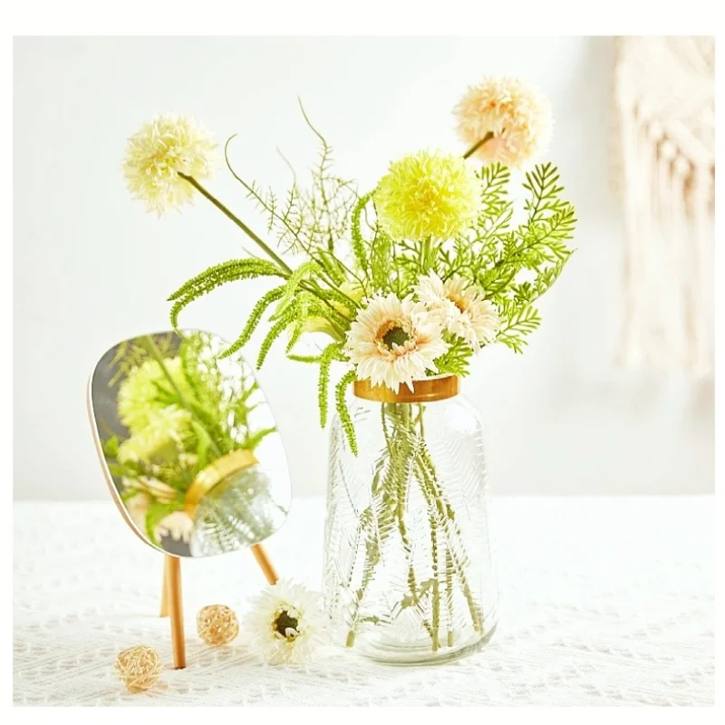 

Artificial Flowers,Brushed Gerbera, Single 27cm, Small Fresh Photo Props for Home Decoration Flower, Valentine's Day Flower Gift