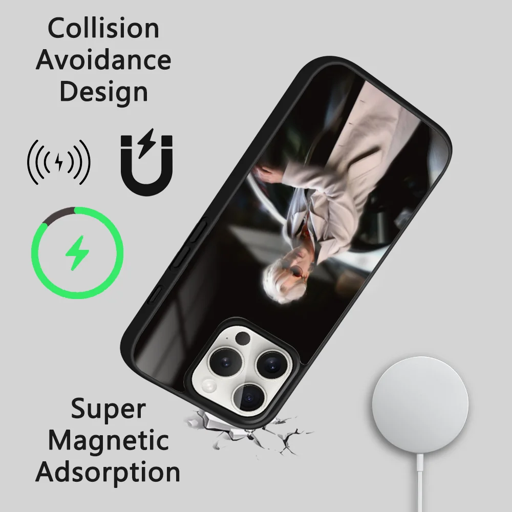 M-erY-l S-strE-Eep Famous Actor Phone Case For iPhone 16 15 14 13 12 11 Pro Max Plus Mini Magsafe Mirror Wireless Magnetic Cover