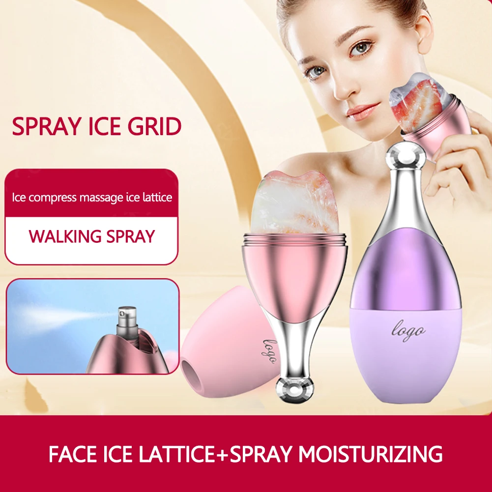 

Silicone Spray Ice Cube Trays Skin Care Beauty Lifting Contouring Ice Globe Balls Face Massager Facial Roller Skin Tools