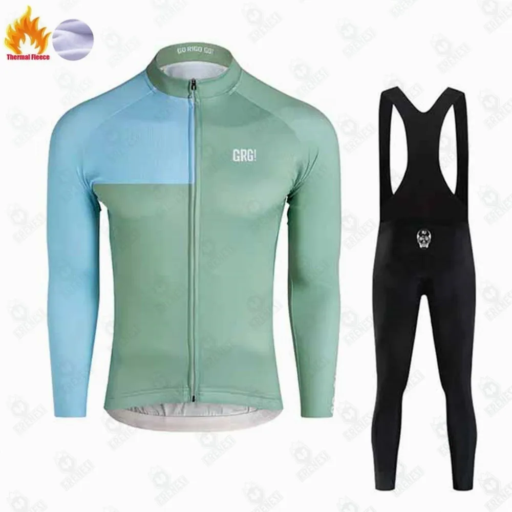 Зимняя велосипедная куртка GO RIGO утепленный флисовый комплект мужской