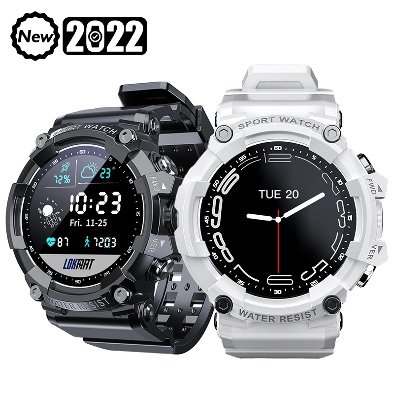 

LOKMAT ATTACK 3 Men Smart Watch Bluetooth Call Heart Rate Monitor IP68 Waterproof Outdoor Smartwatch 240*240 1.28 TFT LCD screen