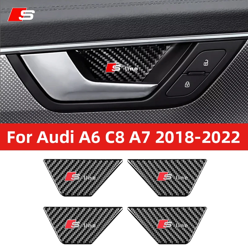 Декоративная наклейка на дверь в виде чаши накладка крышку для Audi A6 C8 A7 2019 2020 2021 2022