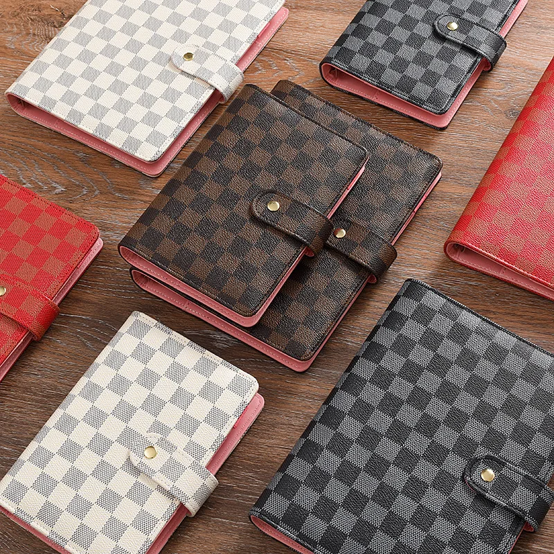 

A5 Grid Loose Leaf Notebook A7 Chessboard Checkerboard Hand Ledger 6-Hole Notebook A6 Hand Ledger Sub Wholesale