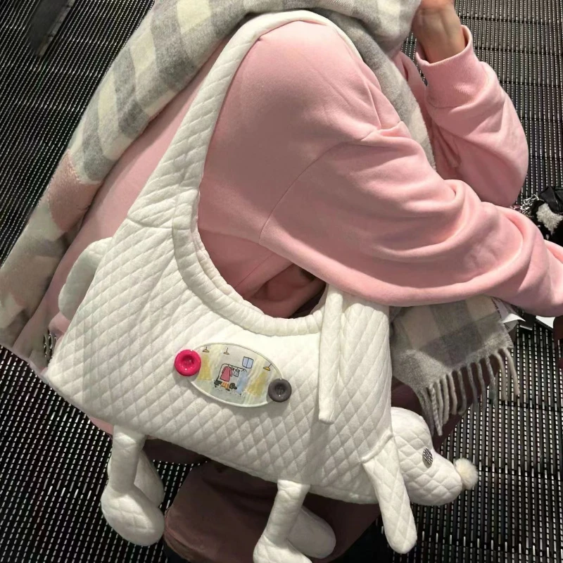 Новинка 2024 Toth Cute Puppy Cloud повседневная универсальная нишевая сумка на одно плечо с