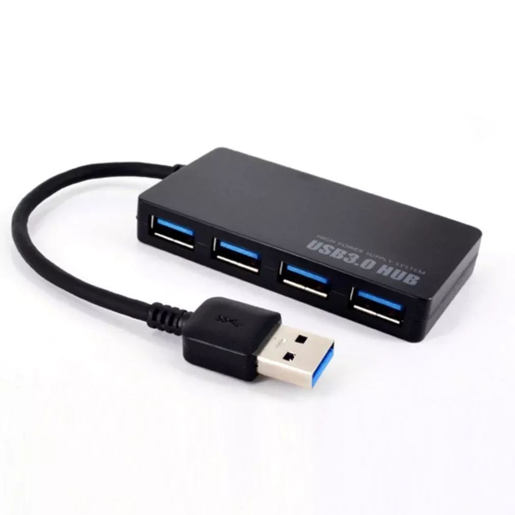 

Ultra-thin 4-port USB 3.0 HUB High Speed Indicator Light USB Hub For Multi-device Computer Laptop