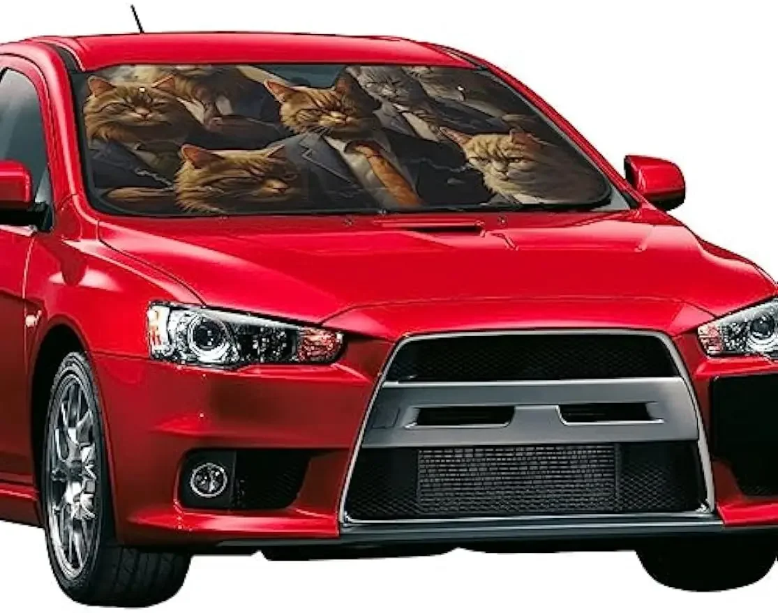 Одежда в западном стиле крутой кот солнцезащитный козырек для автомобиля