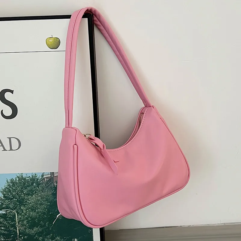 

Personality Elegant Small Square Bag Solid Color Handbags Clutch Female Pu Leather Underarm Pack Fashion Women Shoulder Bags
