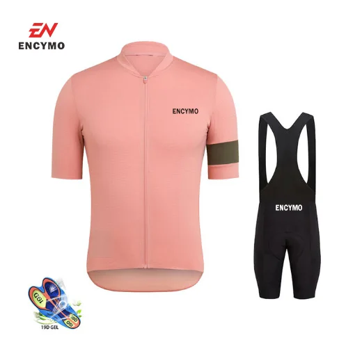 

2022 ENCYMO Bike Riding Cycling Jersey Men's Summer Short Sleeves Breathable MTB Cycling Clothing Ropa Ciclismo Bike Jersey Set