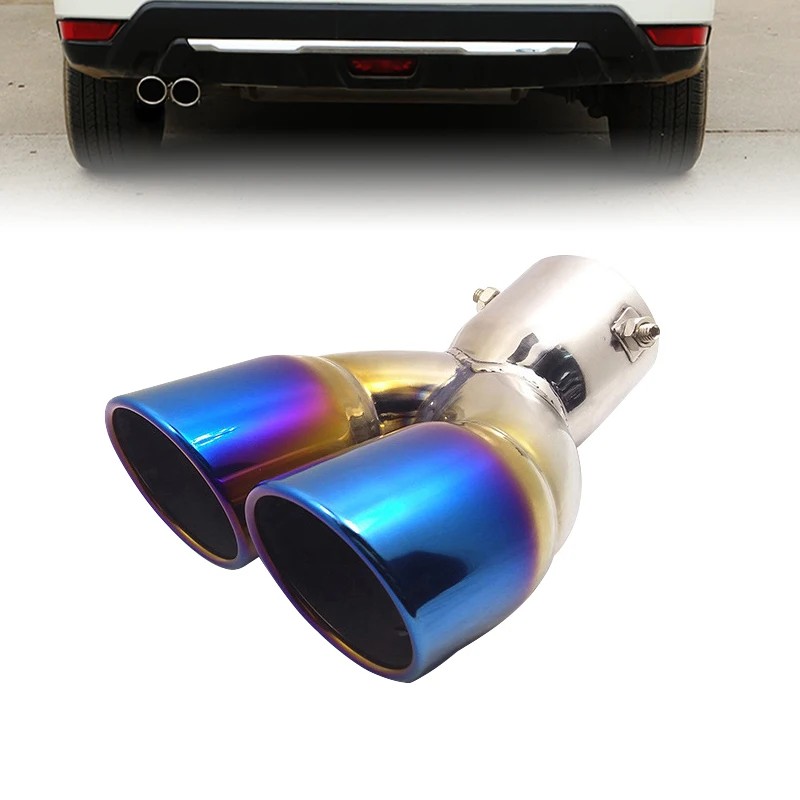 

Car exhaust pipe is suitable for Hyundai IX35 one point two silver universal modified muffler decorative tail throat accessories