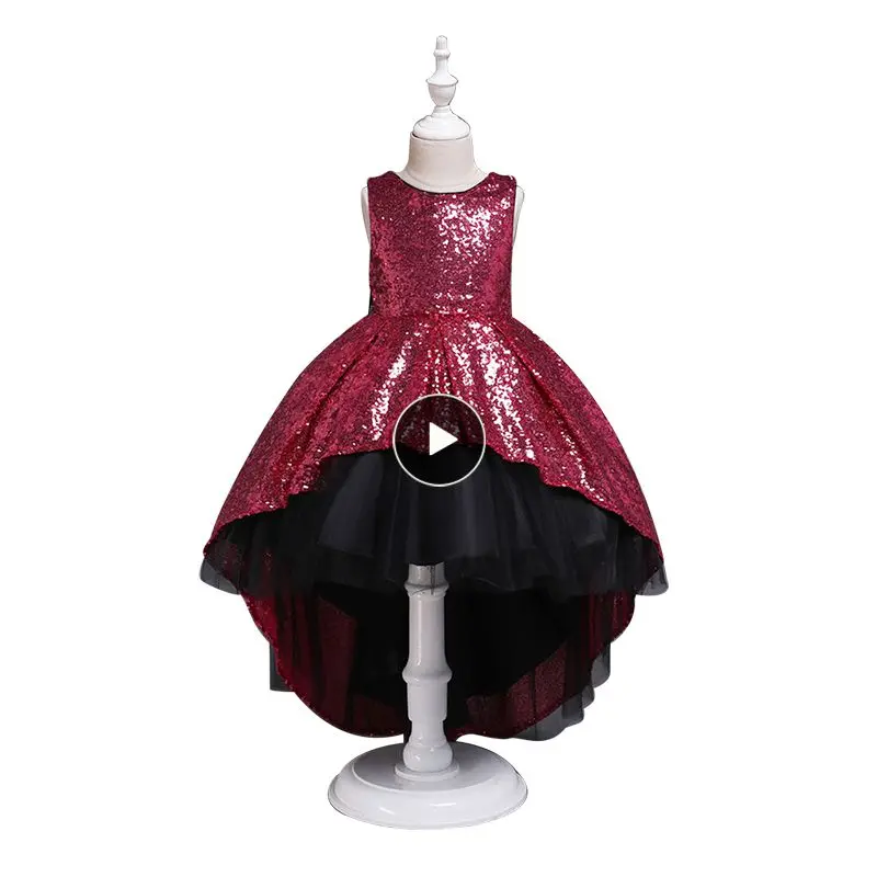 

Elegant Girls Princess Dress For Baby Girls Wedding And Birthday Party Formal Dresses 2 -10 Years Old Girls Princess Tutu Dress