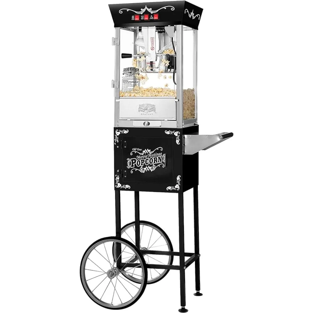 

Popcorn Black Matinee Movie 8 oz. Ounce Bar Style Antique Popcorn Machine