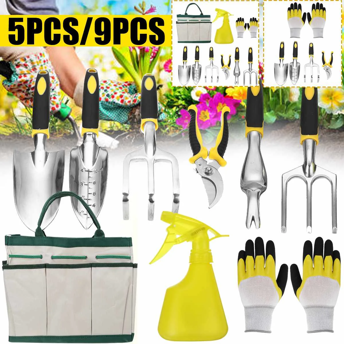 

Garden Tools Set Hand Trowel Rake Cultivator Weeder Tools With Ergonomic Handle Garden Lawn Farmland Transplant Gardening Bonsai