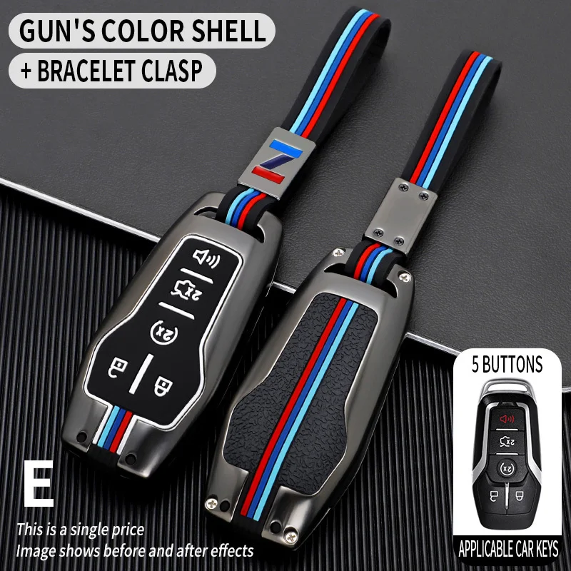 

Car Key Cover Case Key Shells For Ford Fusion Mondeo Mustang F-150 Explorer Edge 2015 2016 2017 2018 Car-Styling Accessories