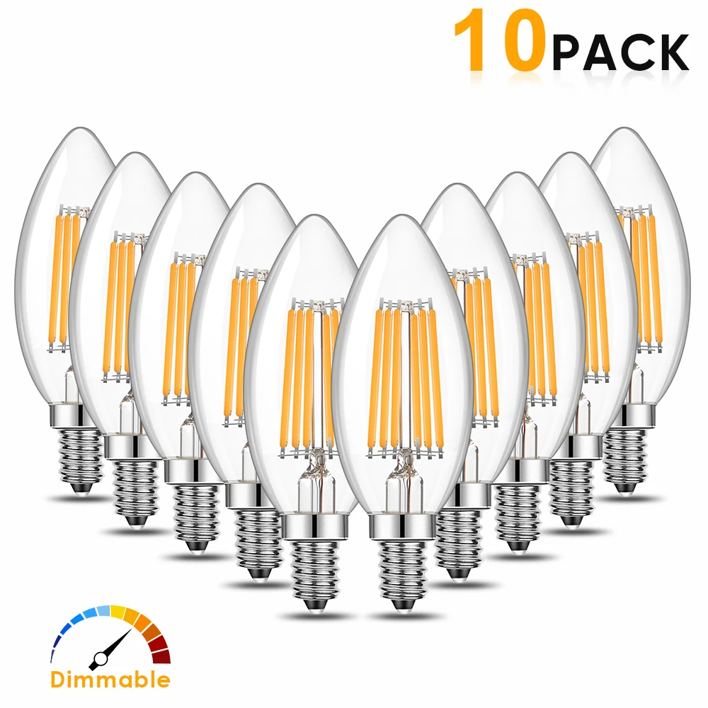 

LED лампа-свеча Grensk C35 E14 теплый белый свет 4Вт/6Вт 220В