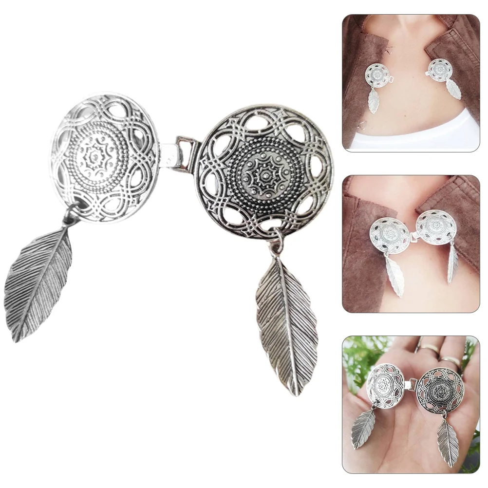 

2Pcs Clip For Clips Cardigan Clip Brooch Clips Cardigan Clip Dress Clips for Friends Decorate