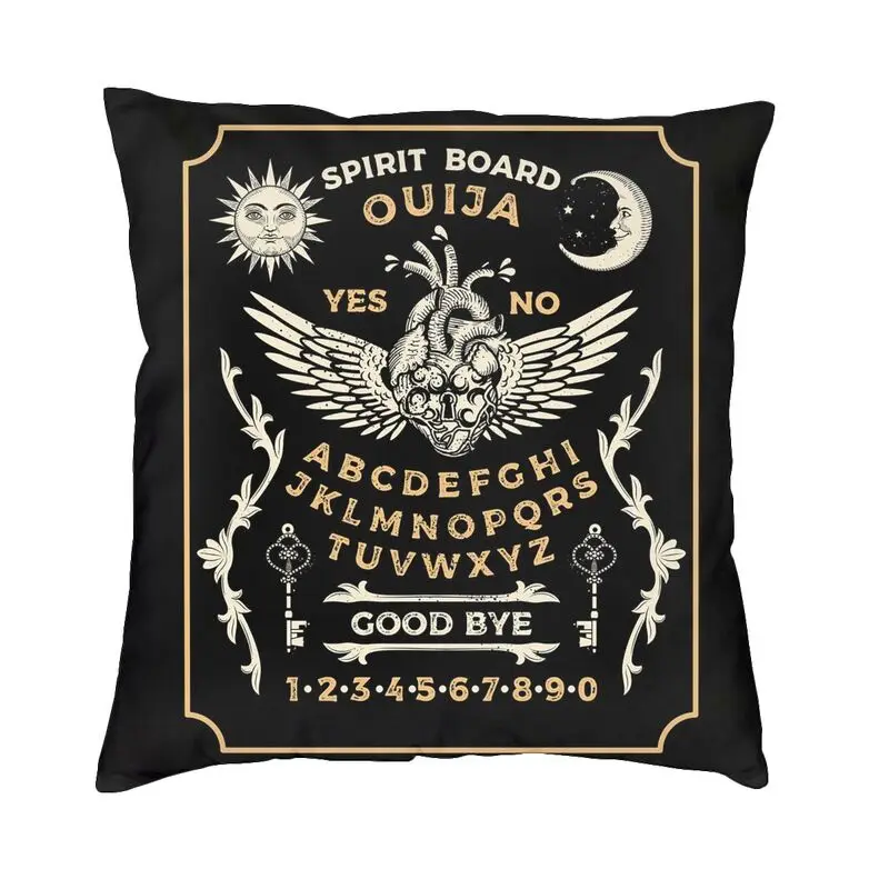 

Ouija доска с замком в форме сердца наволочка 45x45 см Бархатная подушка в стиле ведьмастера для дивана автомобиля квадратная наволочка домашняя декоративная
