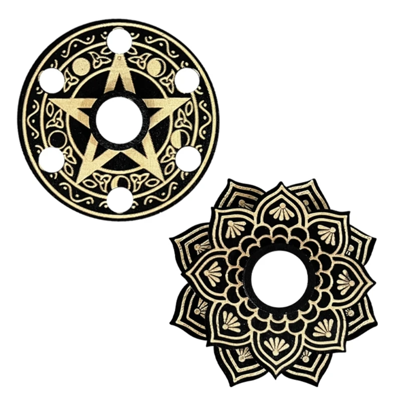 

Деревянная Хрустальная подставка в форме сердца в форме звезды/лотоса для украшения дома