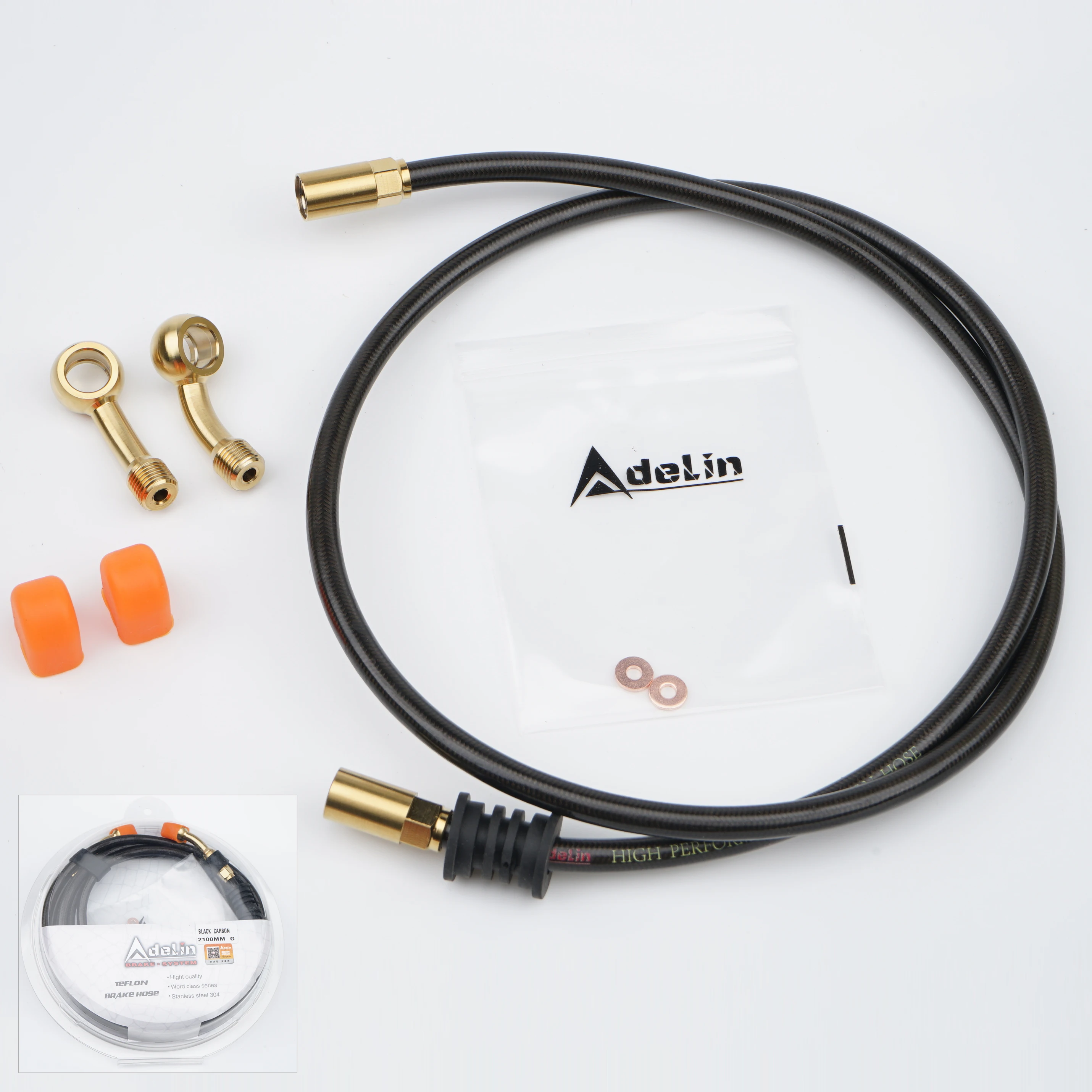 

ADELIN AN3 M10 Плетеный тормозной шланг Мотоциклетная гидравлическая трубка сцепления Главный цилиндр Тормозное масло DOT Труба Гонки Мотокросс Грязевая яма