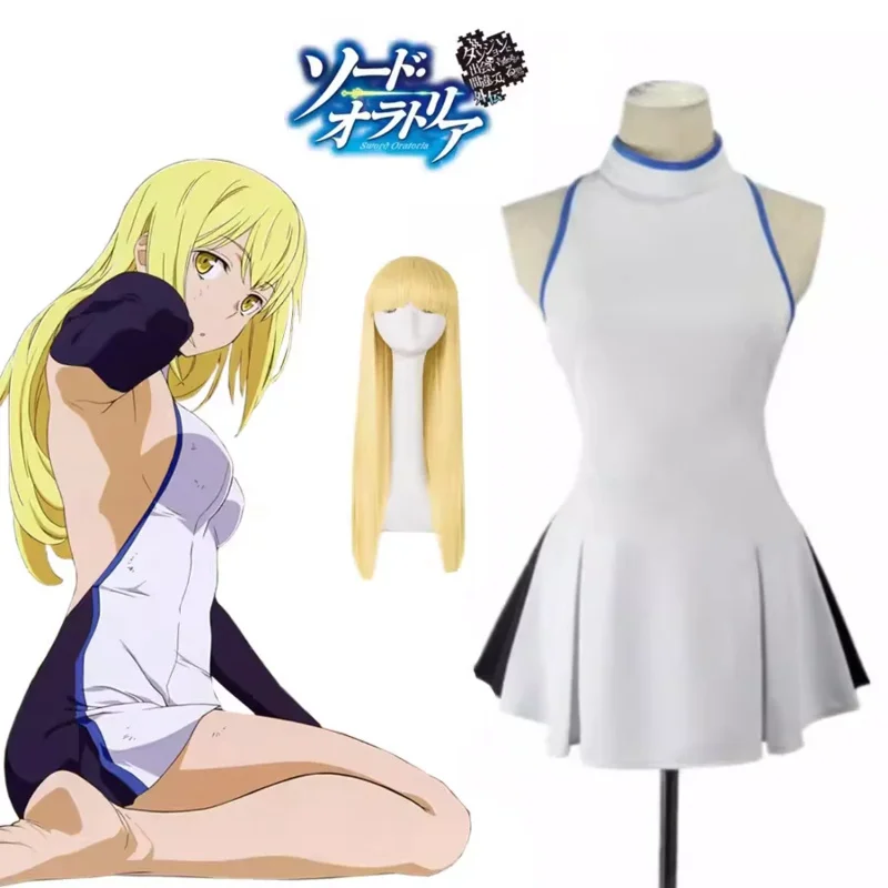 Аниме Косплей Aiz Wallenstein костюм на Хэллоуин Рождество Фестиваль искусственная