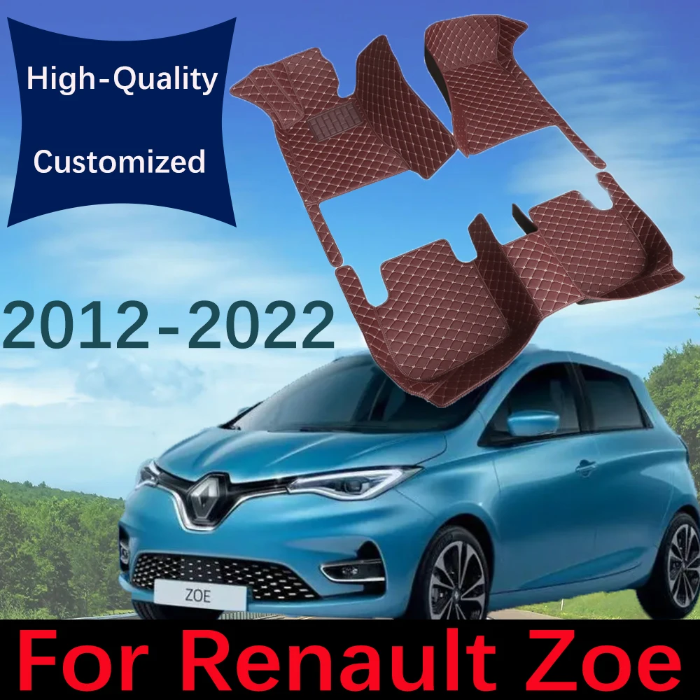 Кожаные автомобильные коврики на заказ для Renault Zoe E-Tech Electric 2012 ~ 2022 автомобильный