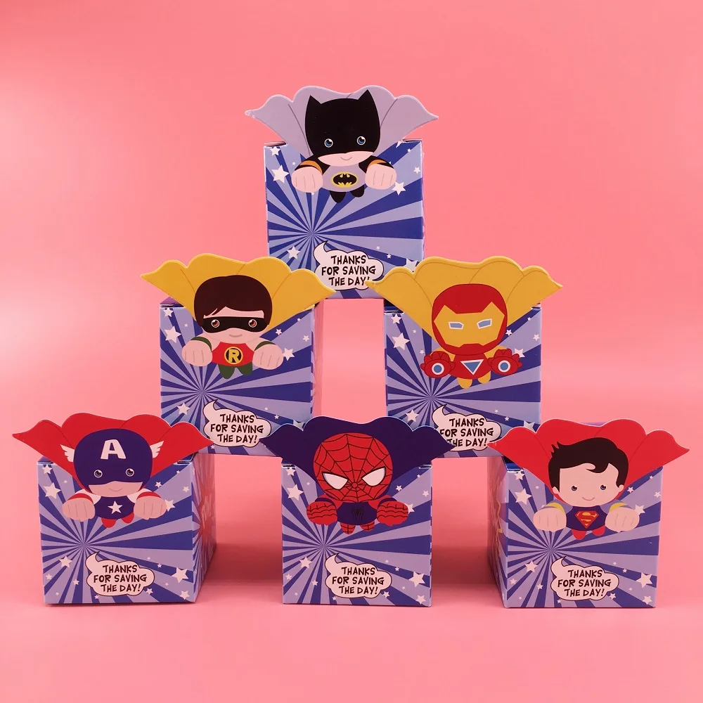 Favors Birthday Decorations For Kid Baby Shower Candy Box For Boy Paper Gift Bag