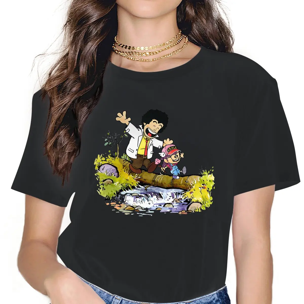 

Arale классическая женская одежда Dr Slump Norimaki Arare мультфильмы аниме графика женские футболки винтажные альтернативные свободные топы Футболка
