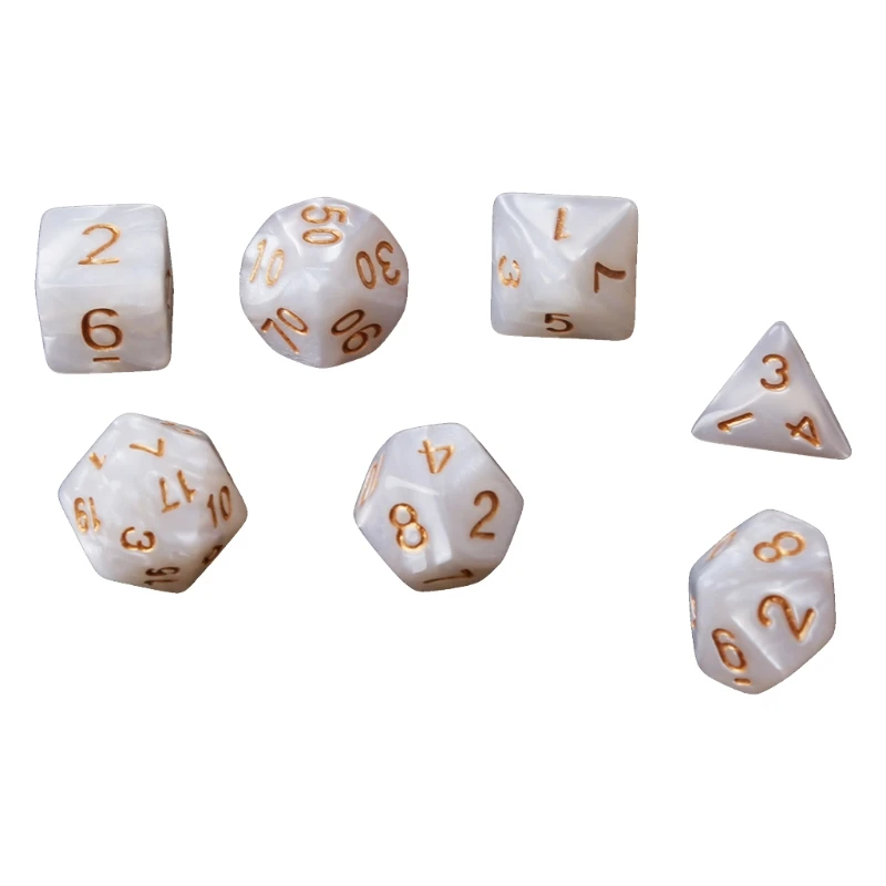 

Набор черных игральных костей 7x D4 D6 D8 D10 D12 D20