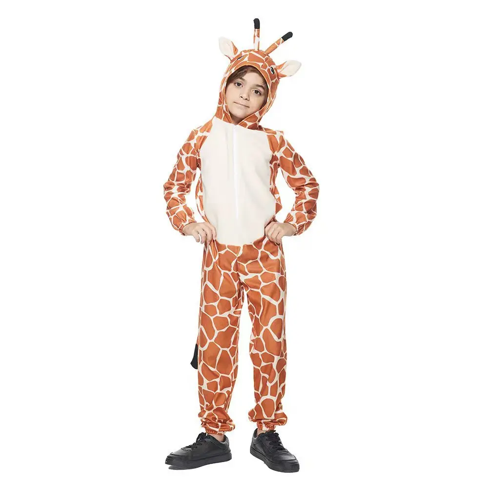 Halloween Costume for Kids Giraffe Cosplay Jumpsuit Animal Pajamas Girl Boy Festival Clothing Funny Stage Dress Up Suit 2023