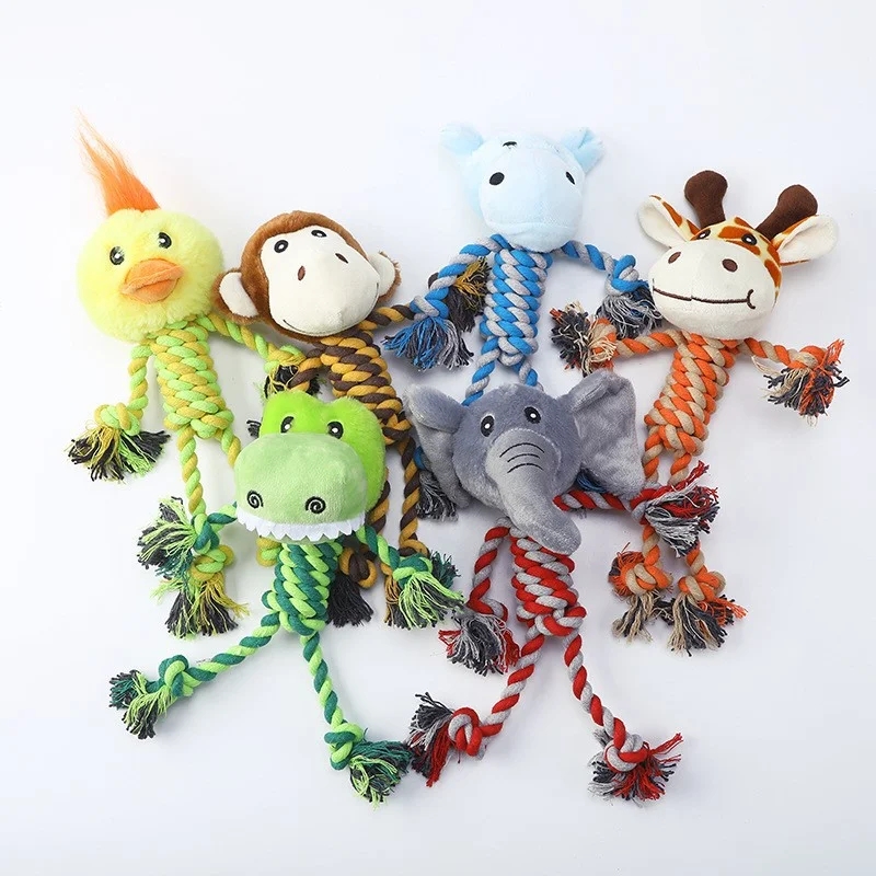 

Пищалка для домашних питомцев, мягкая плюшевая жевательная игрушка в форме животного