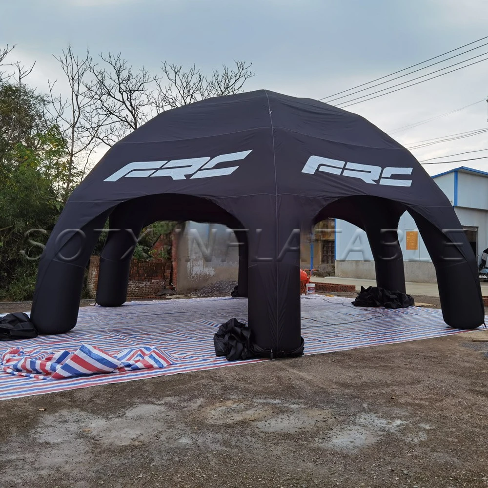 Надувной тент-паук на 6 ножек рекламная и база тент беседка с полным покрытием
